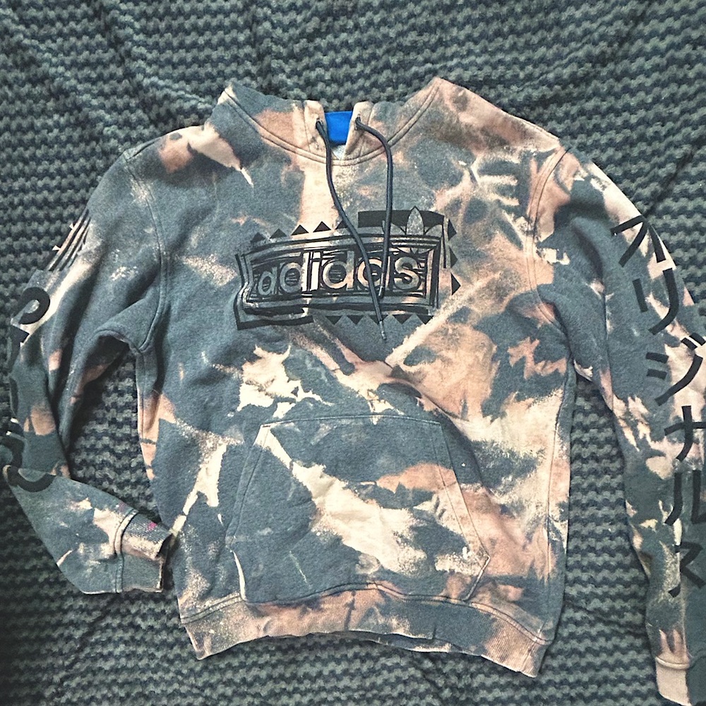 Custom Tie Dyed Adidas Hoodie